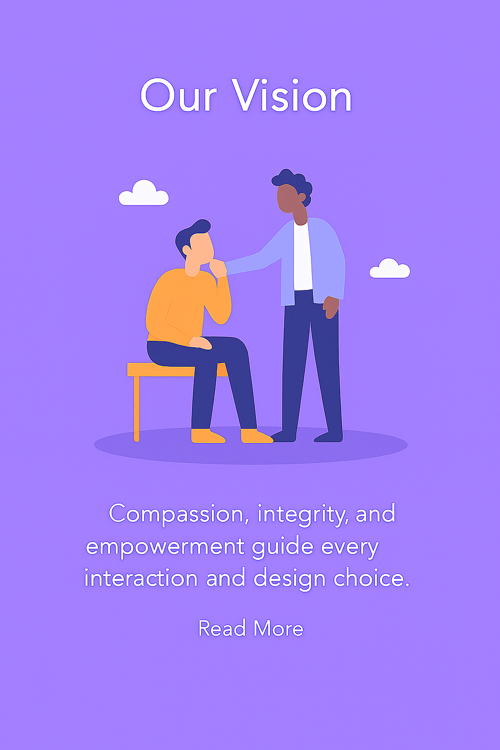 Coaching scene representing our vision